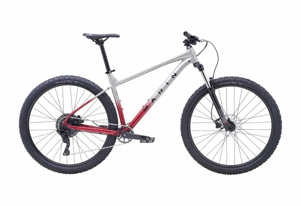 Alquiler de bicicleta de montaña bobcat trail gris y roja | Trujbike